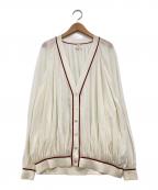 HERMESエルメス）の古着「コットンナイロンシアーカーディガン」｜ホワイト