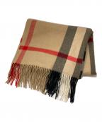 BURBERRY LONDONバーバリーロンドン）の古着「大判ノヴァチェックカシミヤストール」｜ベージュ