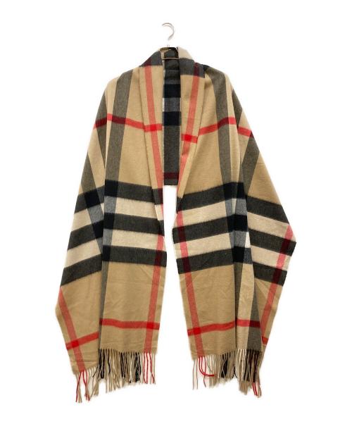 BURBERRY LONDON（バーバリーロンドン）BURBERRY LONDON (バーバリーロンドン) 大判ノヴァチェックカシミヤストール ベージュの古着・服飾アイテム