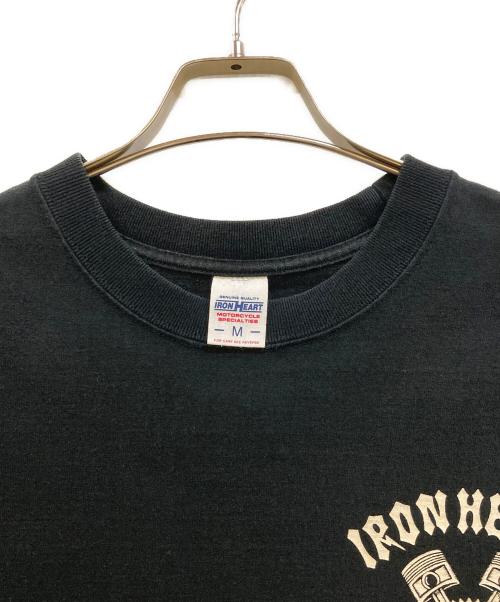 IRON HEART（アイアンハート）IRON HEART (アイアンハート) 7.5oz ヘビーボディープリントTシャツ ブラック サイズ:Ｍの古着・服飾アイテム
