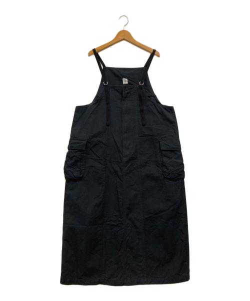 D.M.G（ディーエムジー）D.M.G (ディーエムジー) ミリタリーサロペットスカート ブラック サイズ:Fの古着・服飾アイテム