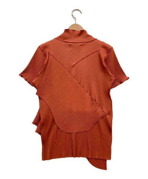 todo kotohayokozawa（トゥードゥー コトハヨコザワ）todo kotohayokozawa (トゥードゥー コトハヨコザワ) ショートスリーブクルーネックトップス ブラウン サイズ:下記参照の古着・服飾アイテム