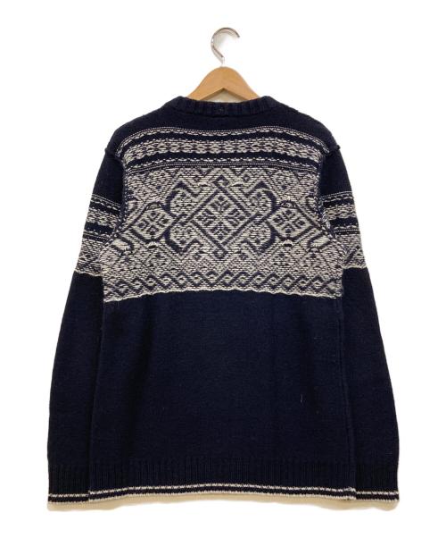 DOLCE & GABBANA（ドルチェ＆ガッバーナ）DOLCE & GABBANA (ドルチェ＆ガッバーナ) デザインハーフジップニット ネイビー サイズ:Lの古着・服飾アイテム