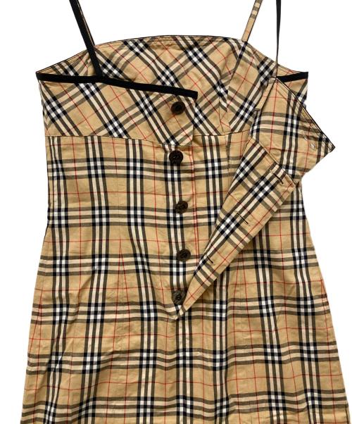 Burberrys BLUE LABEL（バーバリーズ ブルーレーベル）Burberrys BLUE LABEL (バーバリーズ ブルーレーベル) ノバチェックキャミソールワンピース ブラウン サイズ:38の古着・服飾アイテム