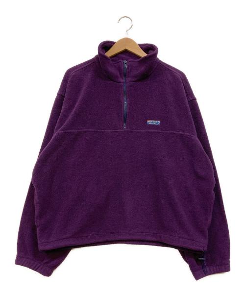 Eddie Bauer（エディーバウアー）Eddie Bauer (エディーバウアー) 90s ハーフジップフリースプルオーバー パープル サイズ:Lの古着・服飾アイテム