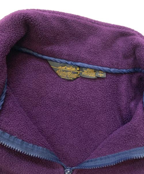 Eddie Bauer（エディーバウアー）Eddie Bauer (エディーバウアー) 90s ハーフジップフリースプルオーバー パープル サイズ:Lの古着・服飾アイテム