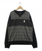 COACHコーチ）の古着「シグネチャー クルーネック スウェット」｜ブラック