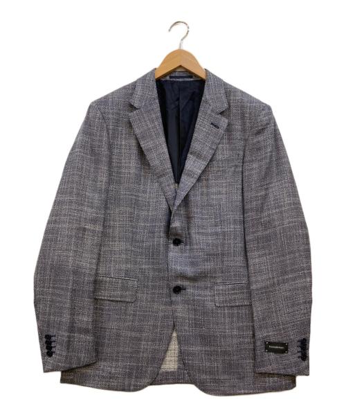 ERMENEGILDO ZEGNA（エルメネジルド・ゼニア）ERMENEGILDO ZEGNA (エルメネジルド・ゼニア) カシミヤシルク 2Bジャケット ネイビー サイズ:7-50Rの古着・服飾アイテム