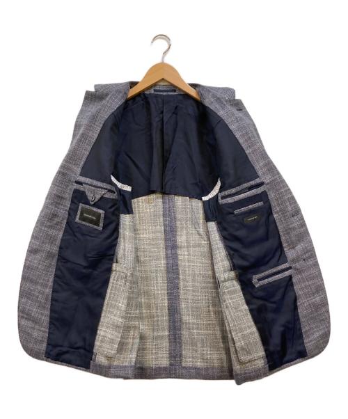 ERMENEGILDO ZEGNA（エルメネジルド・ゼニア）ERMENEGILDO ZEGNA (エルメネジルド・ゼニア) カシミヤシルク 2Bジャケット ネイビー サイズ:7-50Rの古着・服飾アイテム