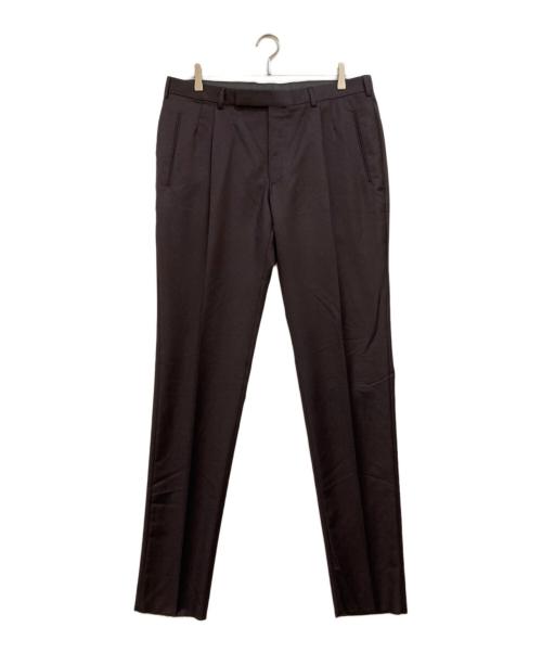 ERMENEGILDO ZEGNA（エルメネジルド・ゼニア）Ermenegildo Zegna (エルメネジルド・ゼニア) スラックス ブラウン サイズ:6-52R 未使用品の古着・服飾アイテム