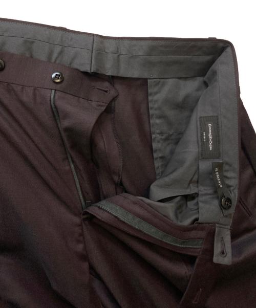 ERMENEGILDO ZEGNA（エルメネジルド・ゼニア）Ermenegildo Zegna (エルメネジルド・ゼニア) スラックス ブラウン サイズ:6-52R 未使用品の古着・服飾アイテム