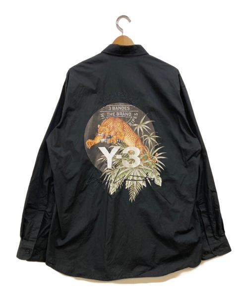 Y-3（ワイスリー）Y-3 (ワイスリー) バッグプリント長袖シャツ ブラック サイズ:Mの古着・服飾アイテム