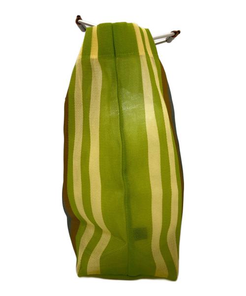 MARNI（マルニ）MARNI (マルニ) MARNI MARKET STRIPE BAG ブラウン×グレー×ブラックの古着・服飾アイテム