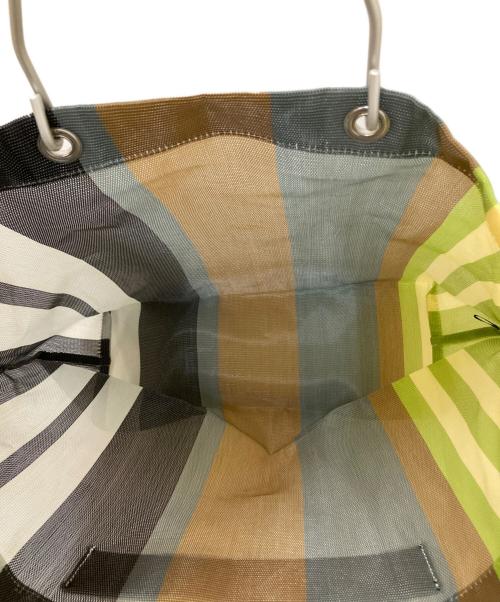 MARNI（マルニ）MARNI (マルニ) MARNI MARKET STRIPE BAG ブラウン×グレー×ブラックの古着・服飾アイテム