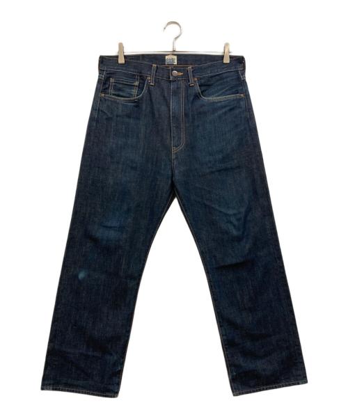 BAPE BY A BATHING APE（ベイプバイアベイシングエイプ）BAPE BY A BATHING APE (ベイプバイアベイシングエイプ) ソルジャープリントデニムパンツ ブルー サイズ:Mの古着・服飾アイテム