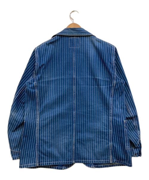 HEADLIGHT（ヘッドライト）HEADLIGHT (ヘッドライト) ウォバッシュストライプ カバーオール ブルー サイズ:40の古着・服飾アイテム