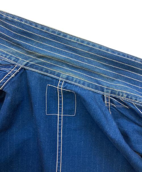 HEADLIGHT（ヘッドライト）HEADLIGHT (ヘッドライト) ウォバッシュストライプ カバーオール ブルー サイズ:40の古着・服飾アイテム