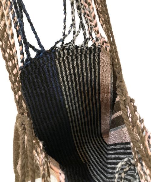 MARNI（マルニ）MARNI (マルニ) マーケット ハンモック バッグ トート バッグ ブラウン×ネイビーの古着・服飾アイテム