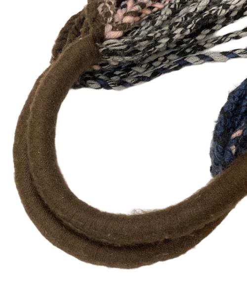 MARNI（マルニ）MARNI (マルニ) マーケット ハンモック バッグ トート バッグ ブラウン×ネイビーの古着・服飾アイテム