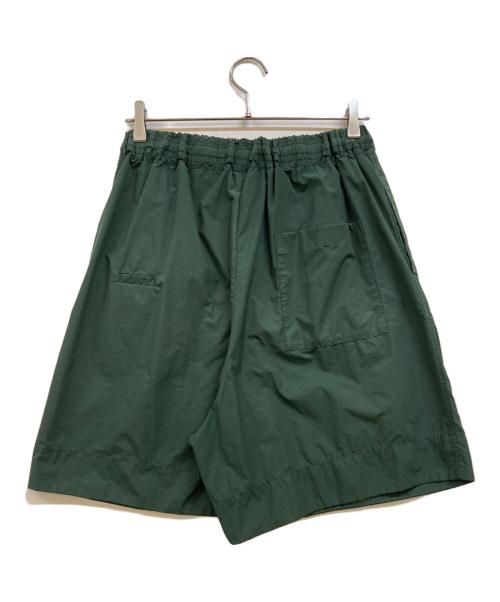 ATON（エイトン）ATON (エイトン) ポリエステル ナイロン ワイド イージー ショートパンツ グリーン サイズ:04の古着・服飾アイテム