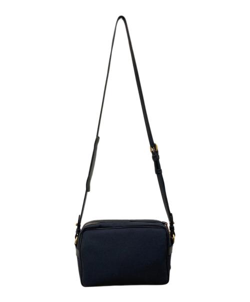 PRADA（プラダ）PRADA (プラダ) LOGO JACQUARD ショルダーバッグ ブラックの古着・服飾アイテム