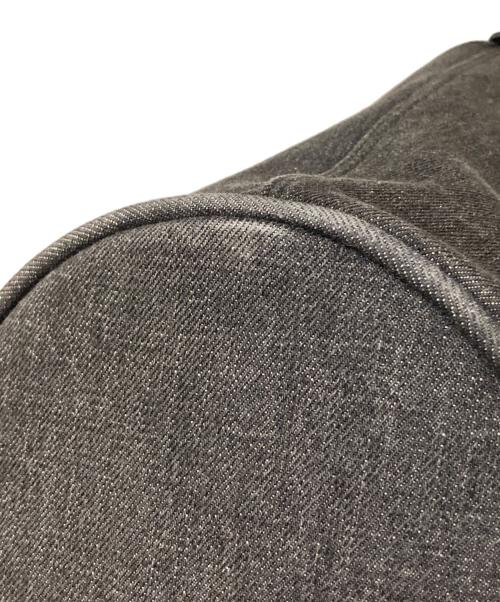 PRADA（プラダ）PRADA (プラダ) デニム×レザー 2WAYトートバッグ グレーの古着・服飾アイテム