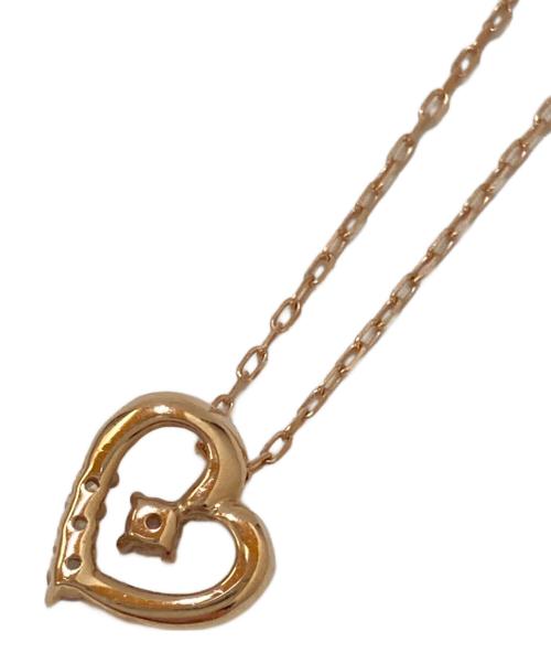 4℃（ヨンドシー）4℃ (ヨンドシー) ピンクゴールドハートチャームネックレス ピンクゴールドの古着・服飾アイテム