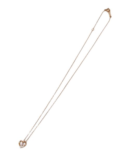 4℃（ヨンドシー）4℃ (ヨンドシー) ピンクゴールドハートチャームネックレス ピンクゴールドの古着・服飾アイテム