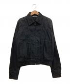 MINEDENIMマインデニム）の古着「F.Black OG Denim Zip up JKT」｜ブラック