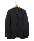 BOSS HUGO BOSSボス ヒューゴボス）の古着「super110 カシミヤ混2Bテーラードジャケット」｜ブラック