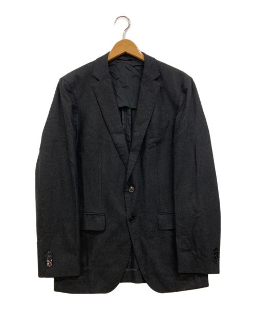 BOSS HUGO BOSS（ボス ヒューゴボス）BOSS HUGO BOSS (ボス ヒューゴボス) super110 カシミヤ混2Bテーラードジャケット ブラック サイズ:46の古着・服飾アイテム