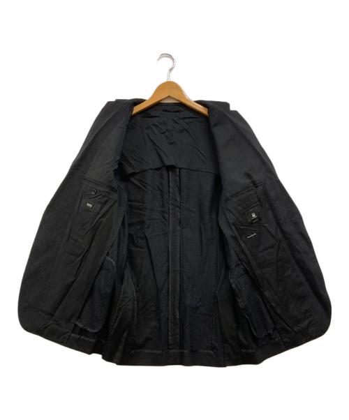 BOSS HUGO BOSS（ボス ヒューゴボス）BOSS HUGO BOSS (ボス ヒューゴボス) super110 カシミヤ混2Bテーラードジャケット ブラック サイズ:46の古着・服飾アイテム