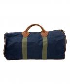 L.L.Beanエルエルビーン）の古着「80~90's USED ボストンバッグ」｜ネイビー×ブラウン