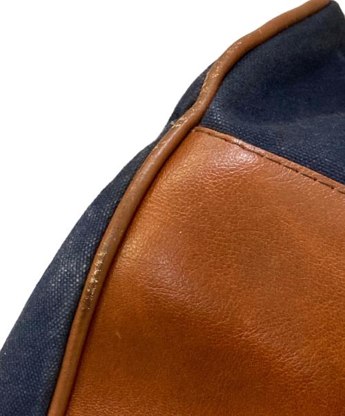 L.L.Bean（エルエルビーン）L.L.Bean (エルエルビーン) 80~90's USED ボストンバッグ ネイビー×ブラウンの古着・服飾アイテム