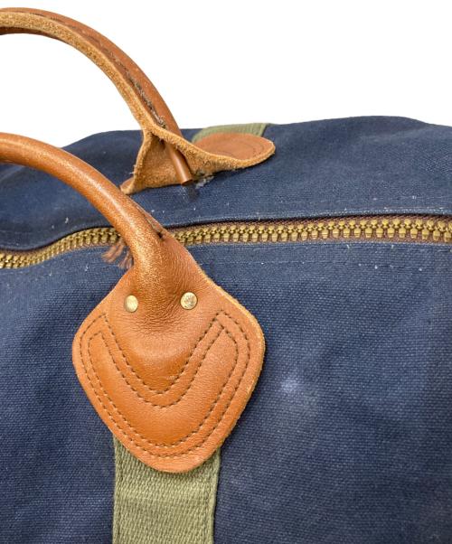 L.L.Bean（エルエルビーン）L.L.Bean (エルエルビーン) 80~90's USED ボストンバッグ ネイビー×ブラウンの古着・服飾アイテム