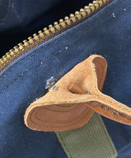 L.L.Bean（エルエルビーン）L.L.Bean (エルエルビーン) 80~90's USED ボストンバッグ ネイビー×ブラウンの古着・服飾アイテム