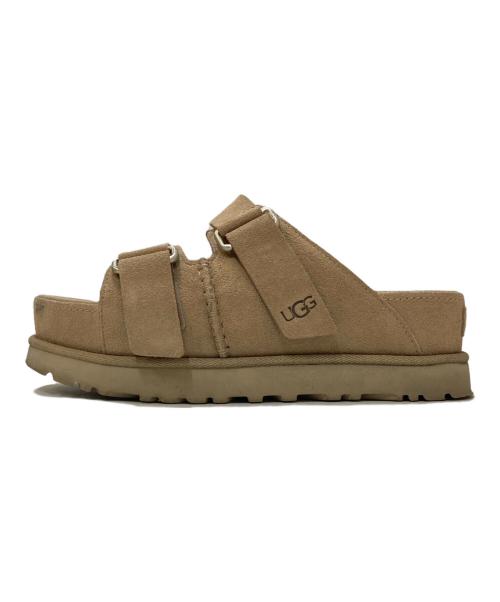 UGG（アグ）UGG (アグ) WOMENS GOLDENSTAR HI SLIDE SANDAL ブラウン サイズ:24.5㎝の古着・服飾アイテム