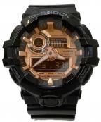 CASIOカシオ）の古着「G-SHOCK BLACK&ROSE GOLD 腕時計」｜ブラック×ローズ