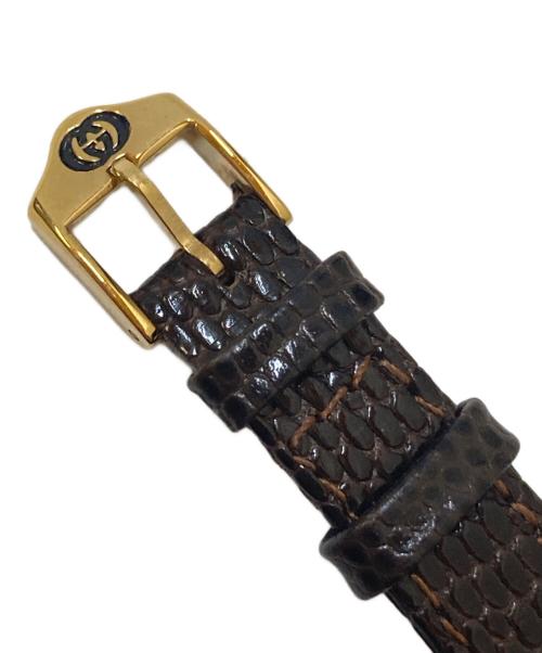 GUCCI（グッチ）GUCCI (グッチ) シェリーライン ウォッチワインダー リストウォッチ レッド×グリーンの古着・服飾アイテム