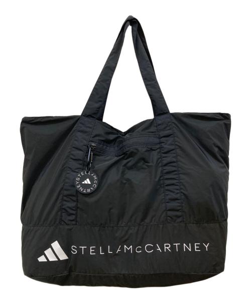 STELLA McCARTNEY（ステラマッカートニー）STELLA McCARTNEY (ステラマッカートニー) adidas (アディダス) ナイロン ビッグサイズ トートバッグ ブラックの古着・服飾アイテム