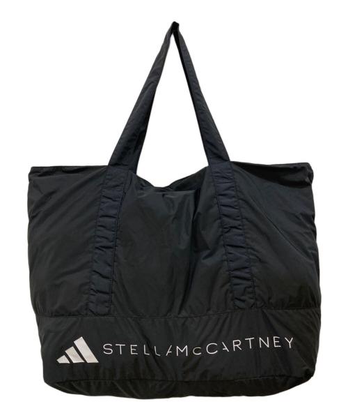 STELLA McCARTNEY（ステラマッカートニー）STELLA McCARTNEY (ステラマッカートニー) adidas (アディダス) ナイロン ビッグサイズ トートバッグ ブラックの古着・服飾アイテム