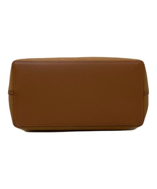 LOEWE（ロエベ）LOEWE (ロエベ) ジャガード×レザー ANAGRAM TOTE SMALL アナグラム スモール トートバッグ TAN PECA ブラウンの古着・服飾アイテム