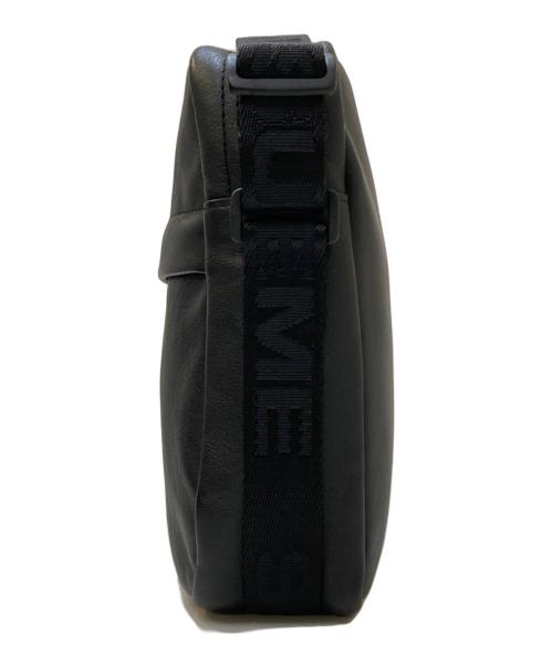 SUPREME（シュプリーム）SUPREME (シュプリーム) Leather Shoulder Bag ブラックの古着・服飾アイテム