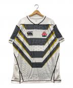 Canterburyカンタベリー）の古着「JAPAN REPLICA EMERGING BLOSSOMS JERSEY Tシャツ」｜ホワイト