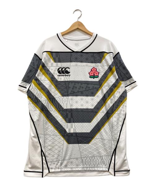 Canterbury（カンタベリー）CANTERBURY (カンタベリー) JAPAN REPLICA EMERGING BLOSSOMS JERSEY Tシャツ ホワイト サイズ:5Lの古着・服飾アイテム