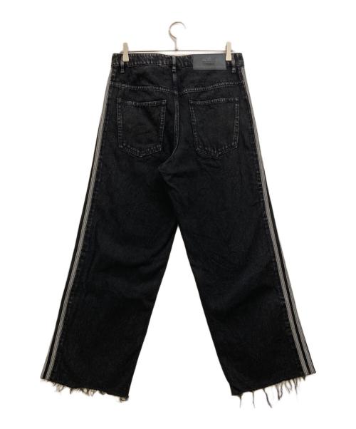 adidas（アディダス）adidas (アディダス) アディカラー デニム ファイヤーバードパンツ ブラック サイズ:Lの古着・服飾アイテム