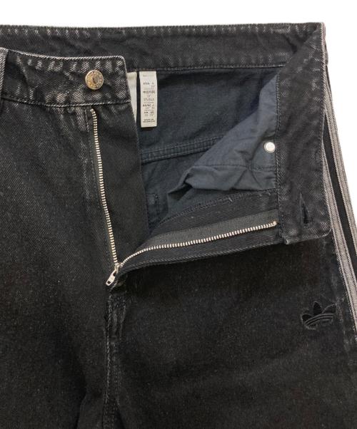 adidas（アディダス）adidas (アディダス) アディカラー デニム ファイヤーバードパンツ ブラック サイズ:Lの古着・服飾アイテム