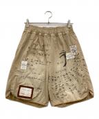 KAPITALキャピタル）の古着「graffiti military shorts 1」｜ベージュ