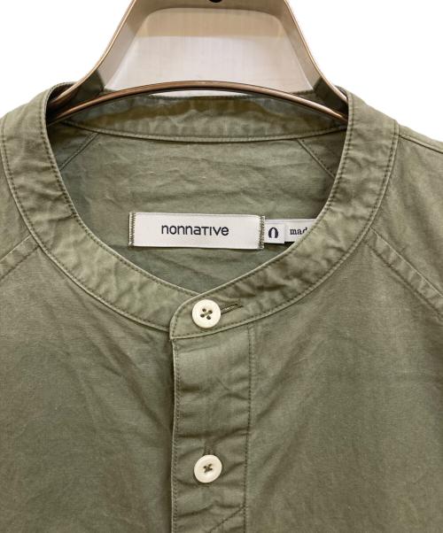 nonnative（ノンネイティブ）nonnative (ノンネイティブ) PAINTER PULLOVER LONG SHIRT S/S COTTON WEATHER プルオーバーロングシャツ オリーブの古着・服飾アイテム