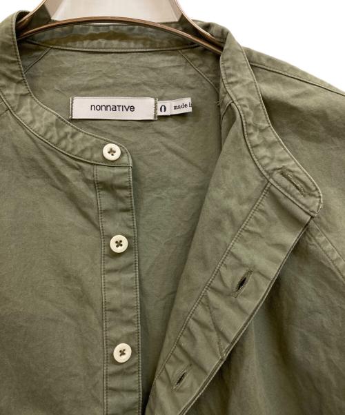 nonnative（ノンネイティブ）nonnative (ノンネイティブ) PAINTER PULLOVER LONG SHIRT S/S COTTON WEATHER プルオーバーロングシャツ オリーブの古着・服飾アイテム